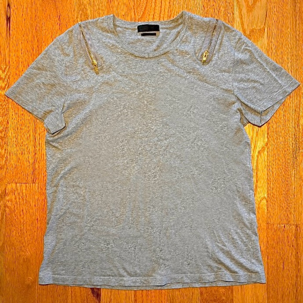 Alexander McQueen Runway Gold Zipper Tshirt